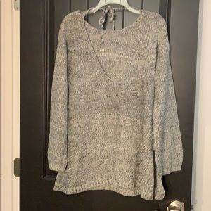 V- Neck sweater - Gray
